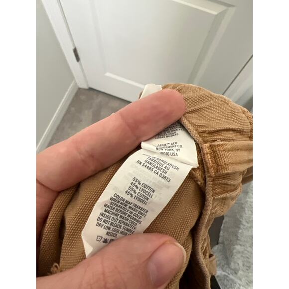 Aerie Drawcord Waist Double Pocket Utility Jogger Artifact Women's Size S / P - Picture 7 of 7